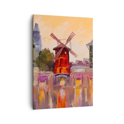 Obraz na płótnie - Paryskie ikony – Moulin Rouge - 50x70 cm