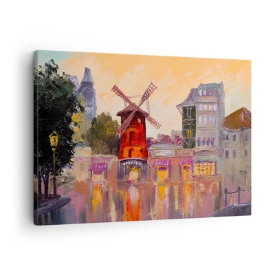 Obraz na płótnie - Paryskie ikony – Moulin Rouge - 70x50 cm