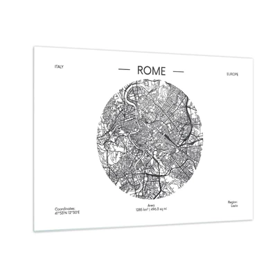 Obraz na szkle - Anatomia Rzymu - 70x50 cm