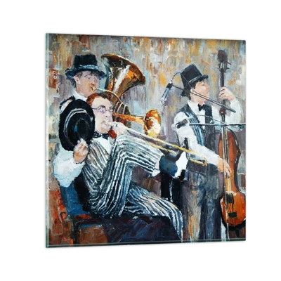 Obraz na szkle - Cały ten jazz - 30x30 cm