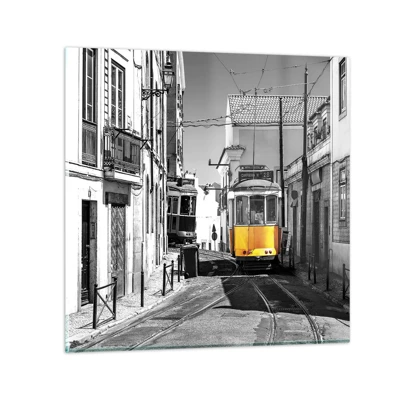 Obraz na szkle - Duch Lizbony - 30x30 cm