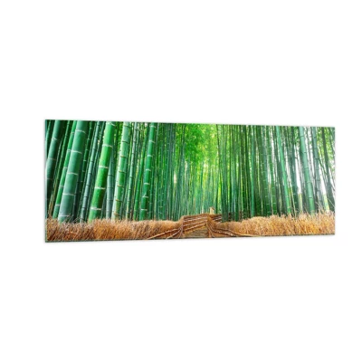 Obraz na szkle - Esencja azjatyckiej natury - 140x50 cm