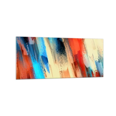 Obraz na szkle - Kaskada barw - 120x50 cm