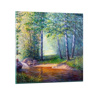 Obraz na szkle - Sielankowa sceneria - 50x50 cm
