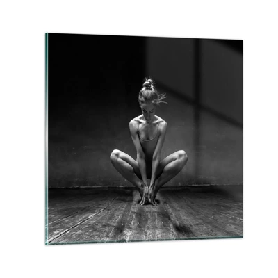 Obraz na szkle - Skupienie tanecznej energii - 40x40 cm