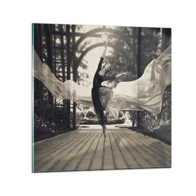 Obraz na szkle - Taniec ducha ogrodu - 70x70 cm