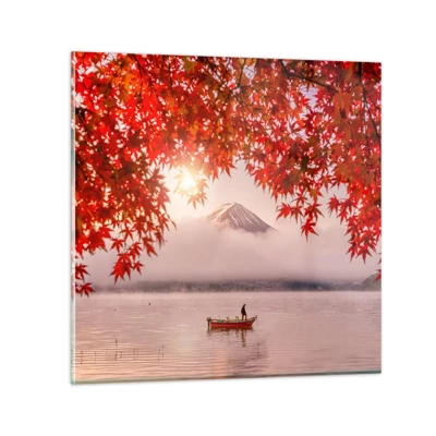 Obraz na szkle - W japońskim klimacie - 30x30 cm