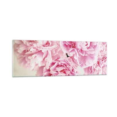 Obraz na szkle - W różowym przepychu - 90x30 cm