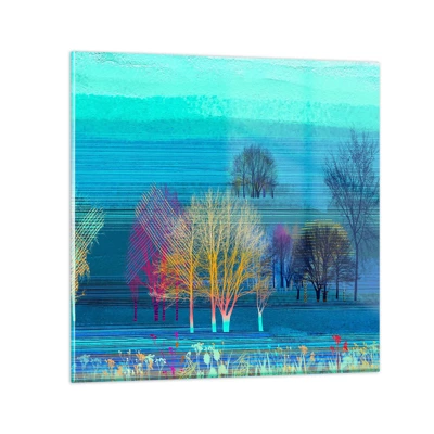 Obraz na szkle - Wyczesany pejzaż - 30x30 cm