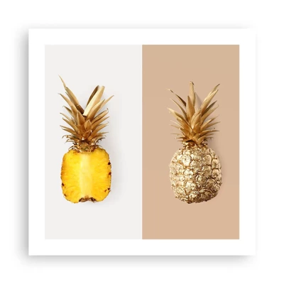 Plakat - Ananas dla nas - 50x50 cm