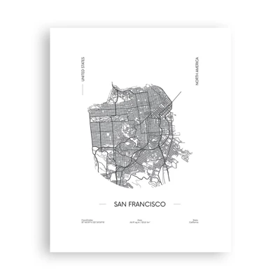 Plakat - Anatomia San Francisco - 40x50 cm