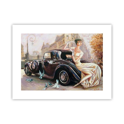 Plakat - Elegancja w stylu retro - 40x30 cm