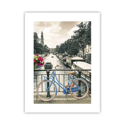 Plakat - Kolory amsterdamskiej ulicy - 30x40 cm