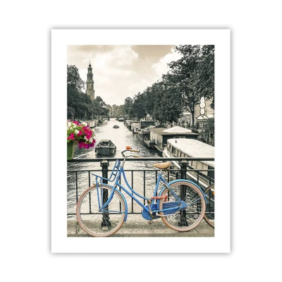 Plakat - Kolory amsterdamskiej ulicy - 40x50 cm