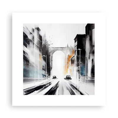 Plakat - Studium miasta: architektura i ruch - 30x30 cm