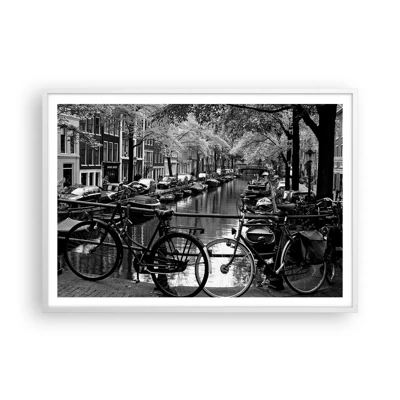 Plakat w białej ramie - Bardzo holenderski widok - 100x70 cm