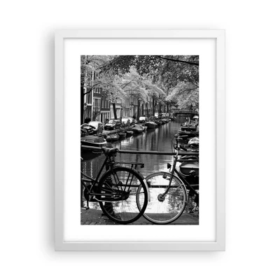 Plakat w białej ramie - Bardzo holenderski widok - 30x40 cm