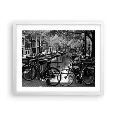 Plakat w białej ramie - Bardzo holenderski widok - 50x40 cm