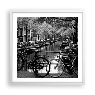 Plakat w białej ramie - Bardzo holenderski widok - 50x50 cm