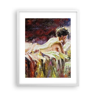 Plakat w białej ramie - Zamyślona Wenus - 40x50 cm