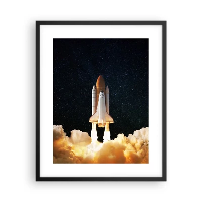 Plakat w czarnej ramie - Ad astra! - 40x50 cm