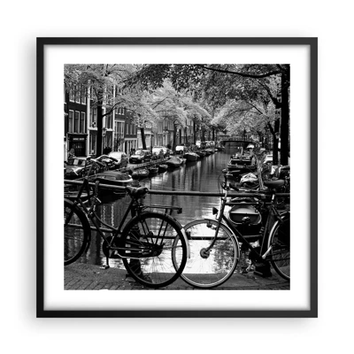 Plakat w czarnej ramie - Bardzo holenderski widok - 50x50 cm