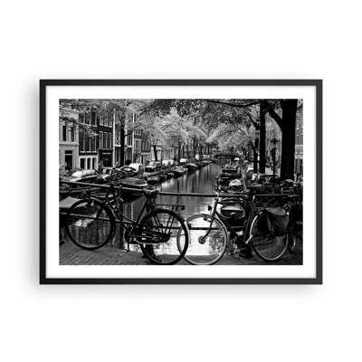 Plakat w czarnej ramie - Bardzo holenderski widok - 70x50 cm