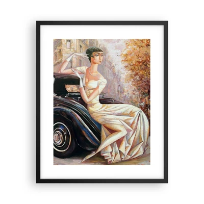 Plakat w czarnej ramie - Elegancja w stylu retro - 40x50 cm