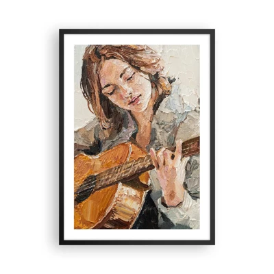 Plakat w czarnej ramie - Koncert na gitarę i dziewczęce serce - 50x70 cm