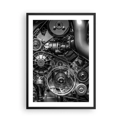 Plakat w czarnej ramie - Poezja mechaniki - 50x70 cm