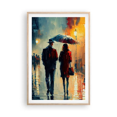 Plakat w ramie jasny dąb - Miejska love story - 61x91 cm