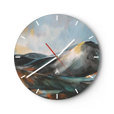 Zegar ścienny - Surowe i piękne - 30x30 cm