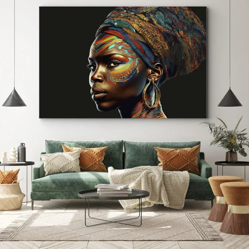 Obraz na płótnie - Afrykańska królowa - 70x50 cm