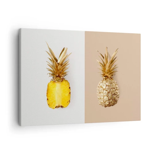 Obraz na płótnie - Ananas dla nas - 70x50 cm