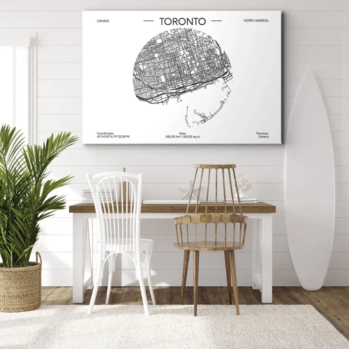 Obraz na płótnie - Anatomia Toronto - 70x50 cm