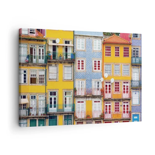 Obraz na płótnie - Barwy starego miasta - 70x50 cm