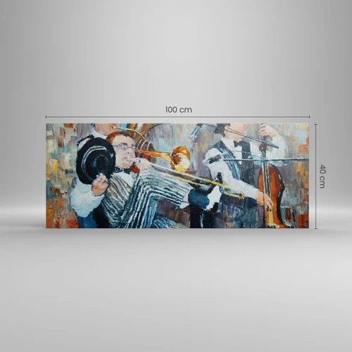 Obraz na płótnie - Cały ten jazz - 100x40 cm