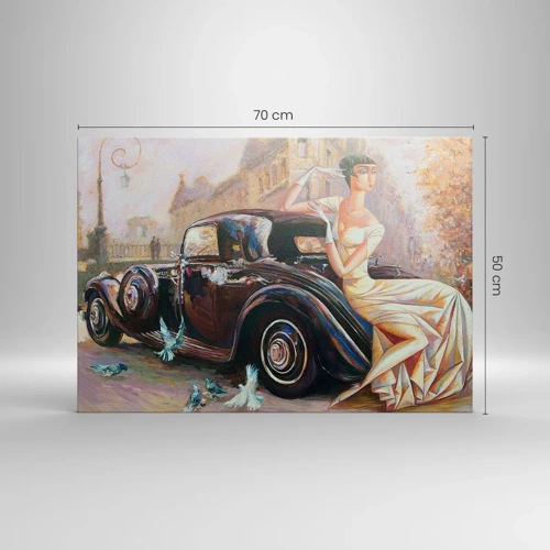 Obraz na płótnie - Elegancja w stylu retro - 70x50 cm