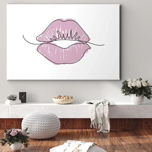 Obraz na płótnie - Gotowy do pocałunku? - 70x50 cm
