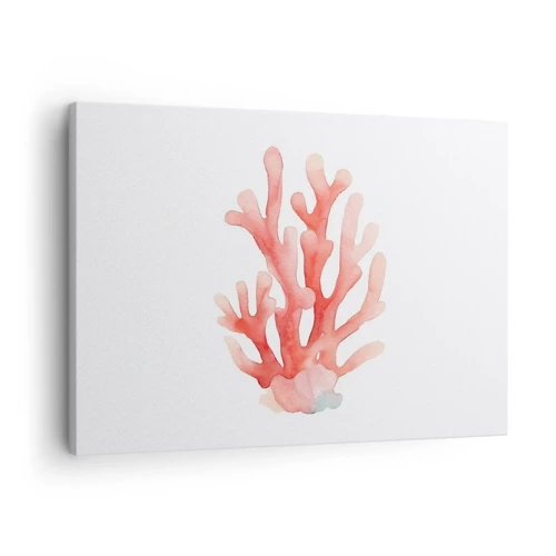 Obraz na płótnie - Koral koloru koralowego - 70x50 cm