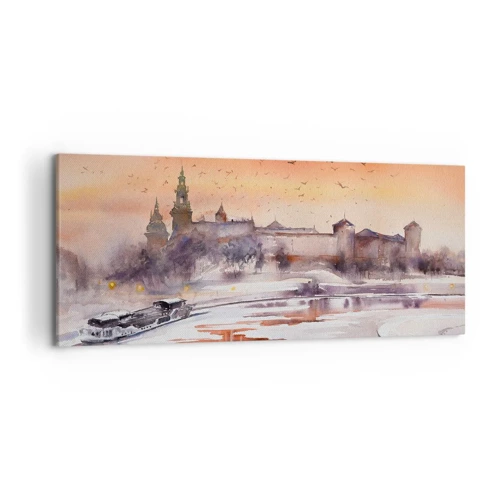 Obraz na płótnie - Królewski zachód słońca - 120x50 cm