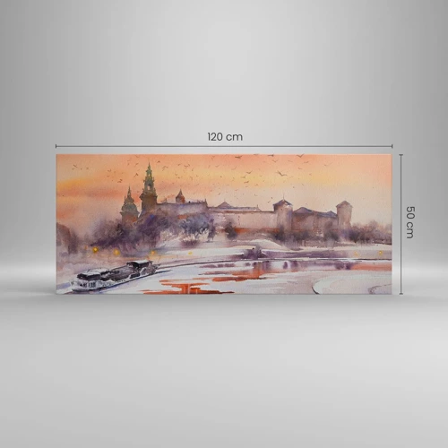 Obraz na płótnie - Królewski zachód słońca - 120x50 cm