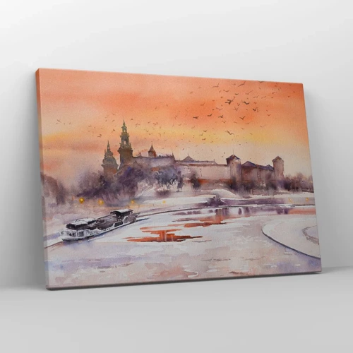 Obraz na płótnie - Królewski zachód słońca - 70x50 cm