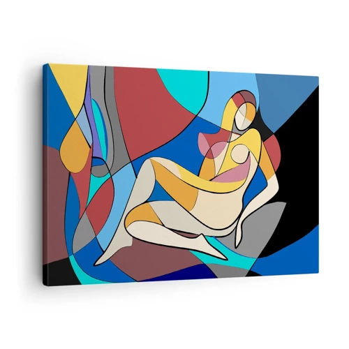 Obraz na płótnie - Kubistyczny akt - 70x50 cm