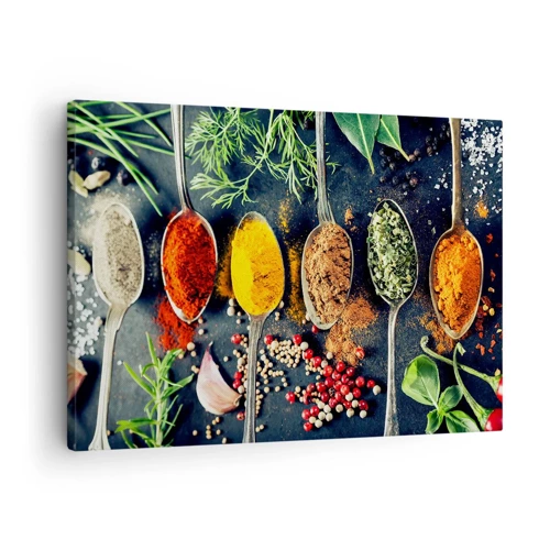 Obraz na płótnie - Kulinarna magia - 70x50 cm