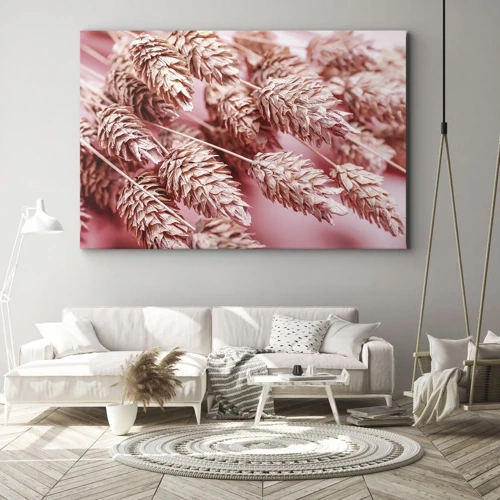 Obraz na płótnie - Kwietna kaskada w różu - 70x50 cm