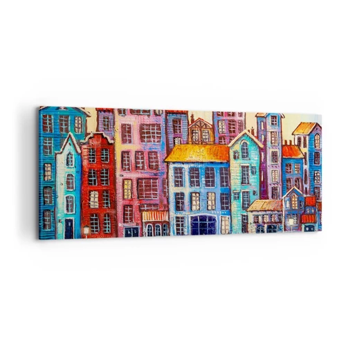 Obraz na płótnie - Miasto jak z bajki - 100x40 cm