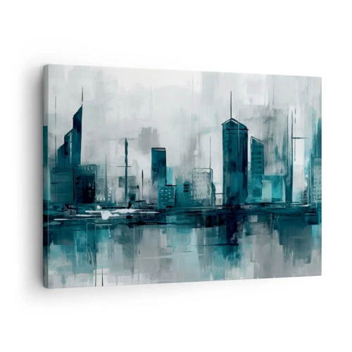Obraz na płótnie - Miasto w kolorze deszczu - 70x50 cm