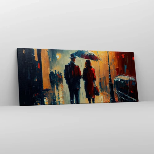 Obraz na płótnie - Miejska love story - 120x50 cm