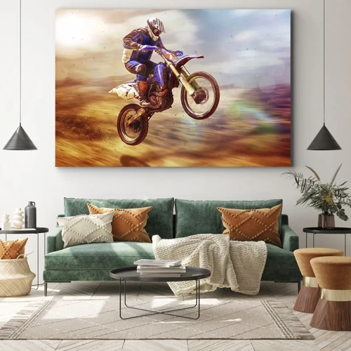 Obraz na płótnie - Motocyklowy zawrót głowy - 70x50 cm